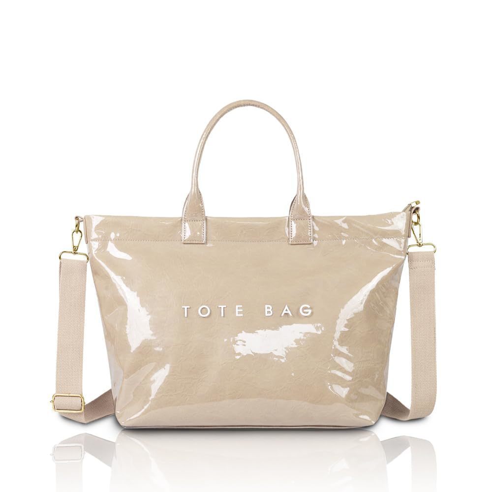Pvc Tote Bag 2.0 Kraft Paper Large Tote Bag Upgrade Fashion Paper :)